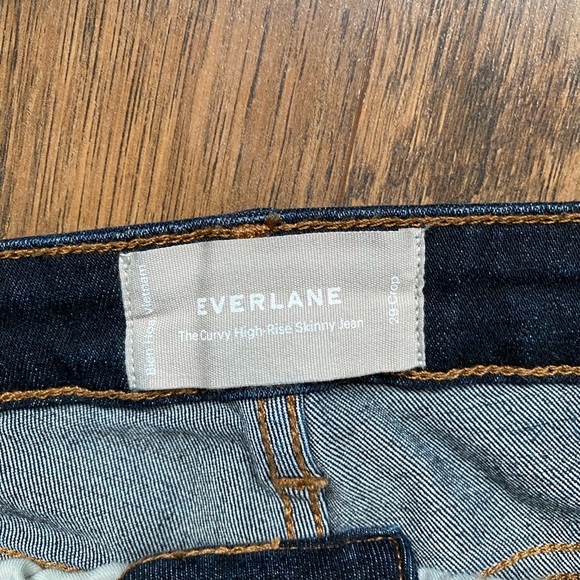 Everlane Skinny crop dark wash jeans - Picture 4 of 4